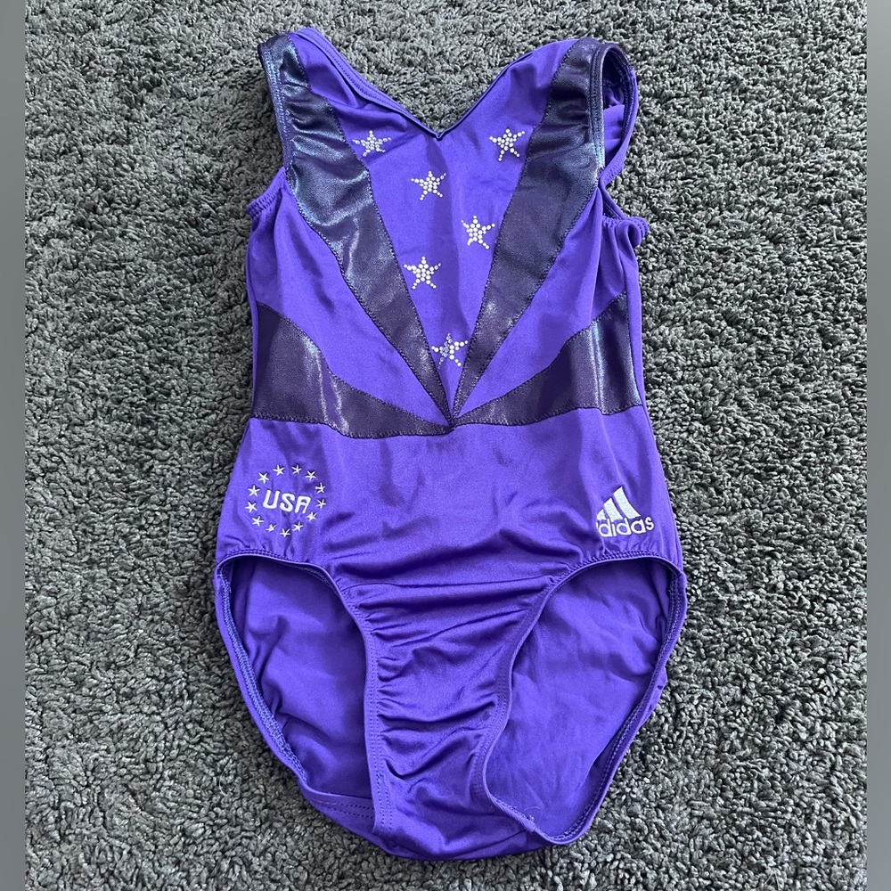 Adidas USA gymnastics leotard child large